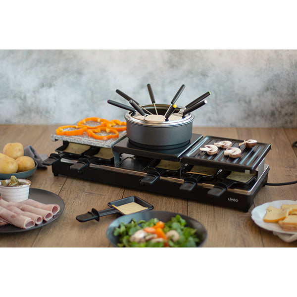 Appareil à raclette fondue 12 personnes 1650 W Livoo - Mathon - 4