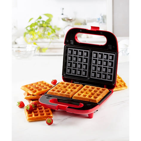 Gaufrier multifonctions 5 plaques 750 W Snack Party rouge Domo - Mathon - 2