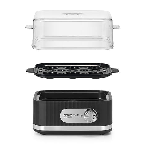 Cuiseur à œufs électrique 6 œufs 400 W noir Naturamix - Mathon - 2