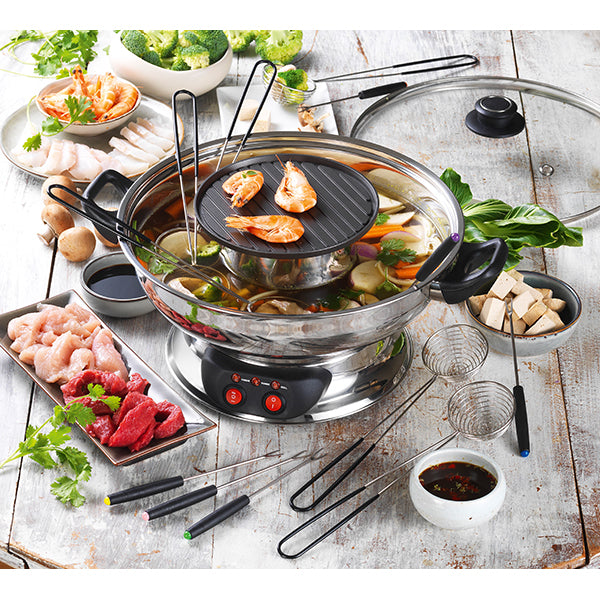 Appareil à fondue asiatique 1950 W KCP.FOND-ASIA Kitchen Chef Professional - Mathon - 2