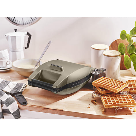 Gaufrier électrique 2 plaques Premium Gaufres® taupe 1200 W Lagrange - Mathon - 2