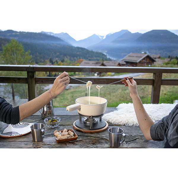 Service à fondue tradition crème 2,6 L 6 personnes Livoo - Mathon - 2