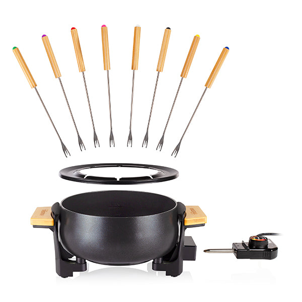 Appareil à fondue électrique finitions bambou 1000 W 1,5 L FO-1108 Tristar - Mathon - 3