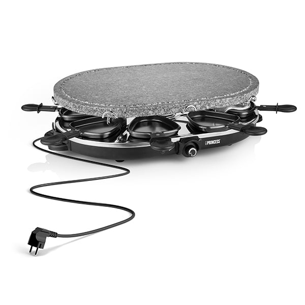 Appareil à raclette et pierre à cuire ovale 1200 W Princess - Mathon - 1