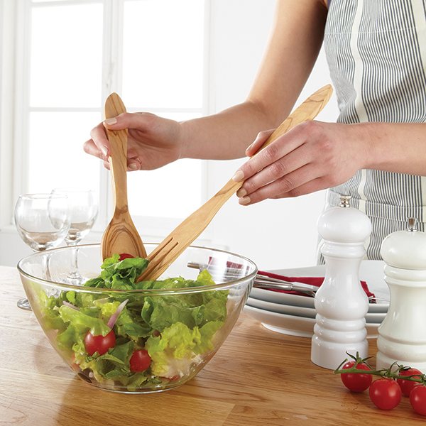 Couverts à salade en bois d