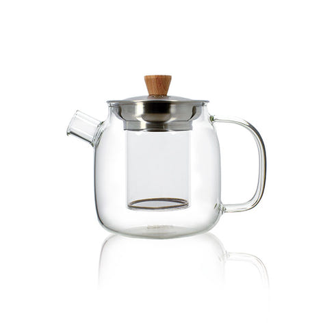 Théière Oscar en verre borosilicate et inox 0,55 L   Ogo - Mathon - 1