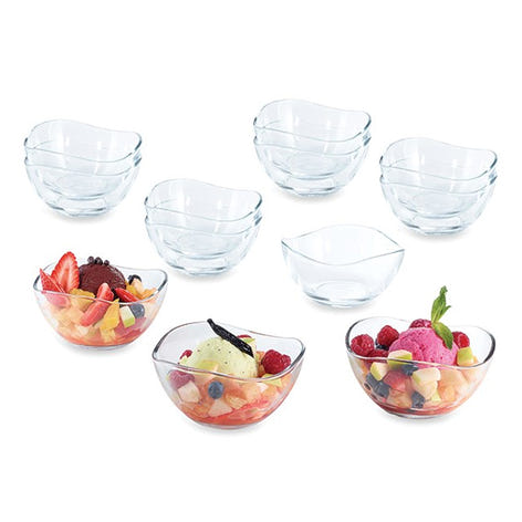 Lot de 12 coupelles en verre VAGUE Lebrun - Mathon - 1