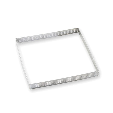 Cadre à tarte perforé en inox carré 20 cm Mathon - Mathon - 2
