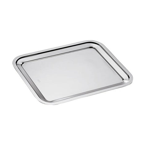 Plat rectangle en inox Dribbling 30 cm Inoxriv - Mathon