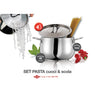 Cuit-pâtes en inox avec couvercle égouttoir 20 cm 4,5 L Inoxriv - Mathon - 5