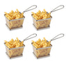 Lot 4 Paniers à frites individuels en inox Mathon - Mathon