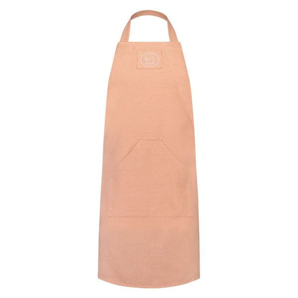 Tablier de cuisine en coton recyclé saumon Witloft - Mathon - 1