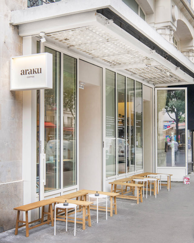 Coffee shop Araku dans le centre de Paris