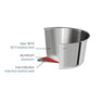Casserole inox 1826 18 cm  Cristel - Mathon - 5