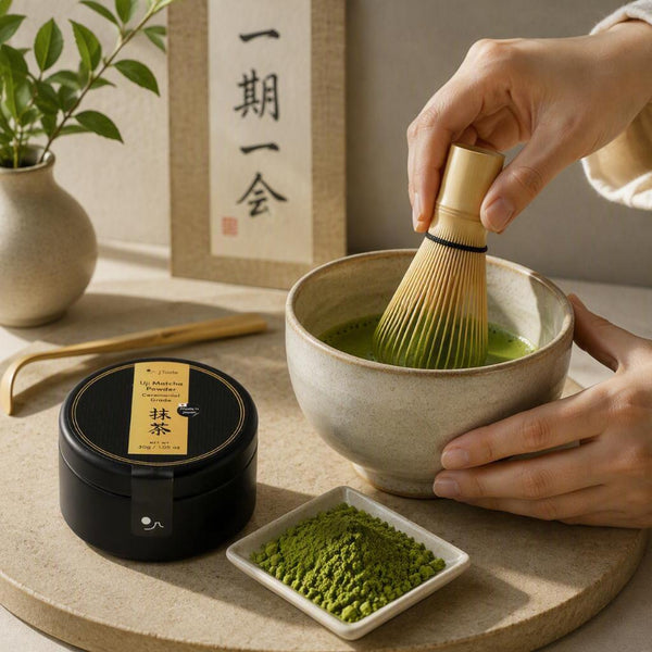J Taste Premium Stone-Ground Uji Matcha Powder Ceremonial Grade 1.1oz