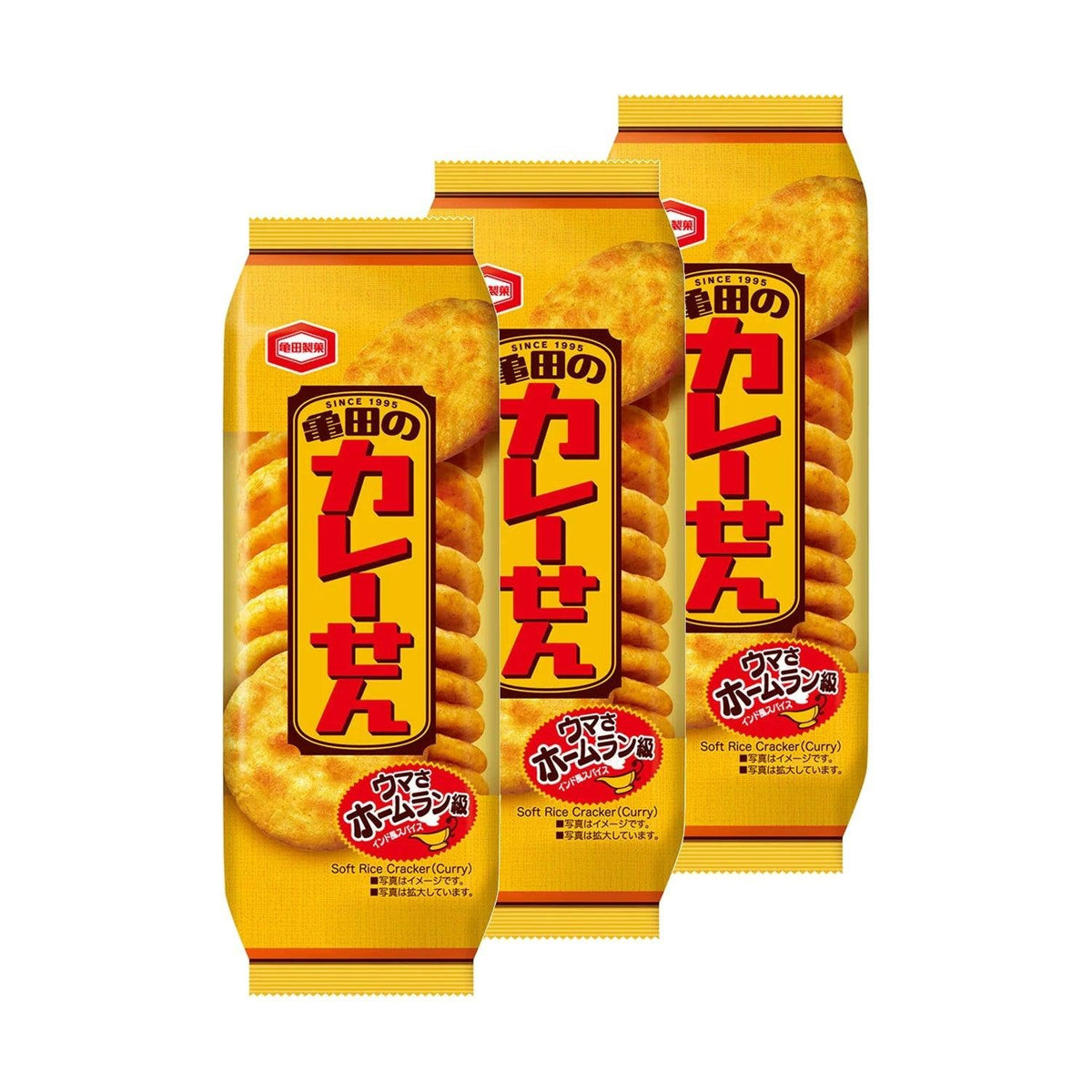 P-1-KMDA-KARSEN-1:3-Kameda Karesen Curry Senbei Rice Crackers (Pack of 3).jpg
