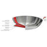 Poêle tout inox Casteline sans manche 24 cm Cristel - Mathon - 5