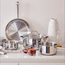 Sauteuse tout inox Cicla 24 cm et couvercle en verre Beka - Mathon - 4